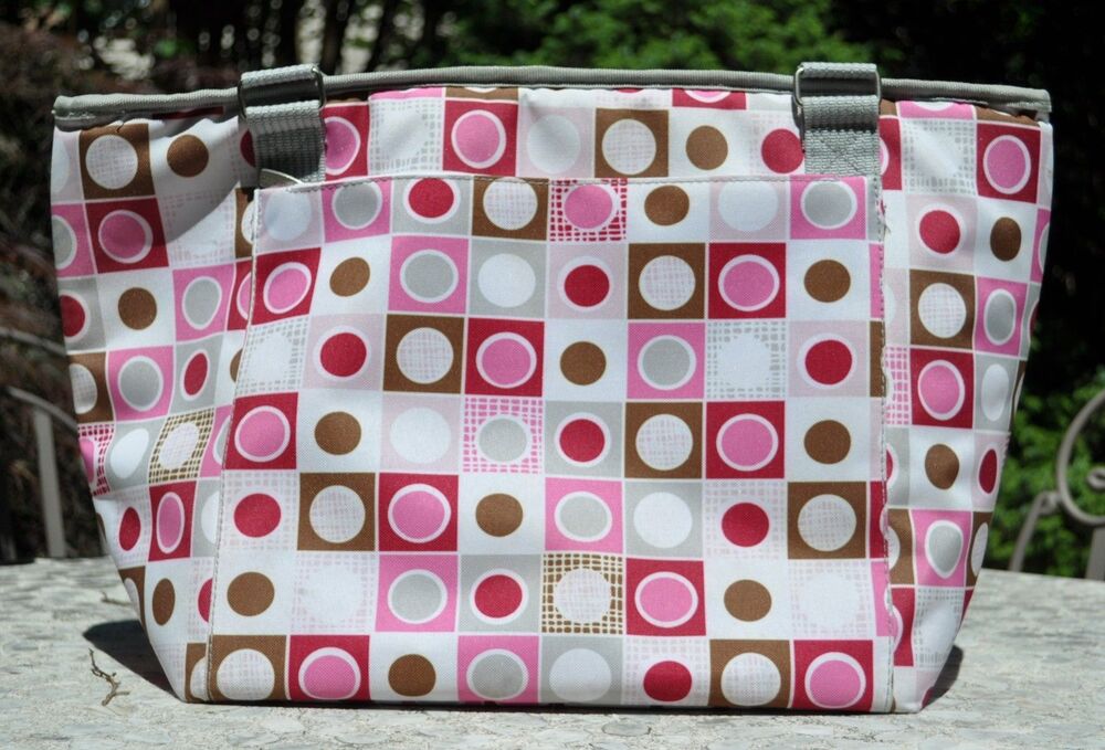 Picnic Time Topanga Insulated Cooler Tote (Pink Geo Print, 33L) - Picture 2 of 8